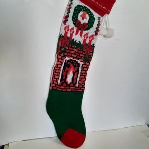 Stocking Christmas knit Chimney